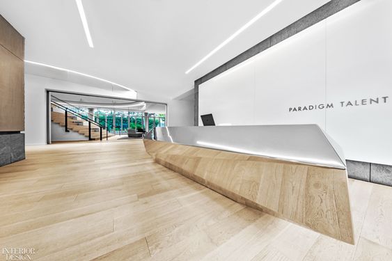 办公室前台设计：国际公司前台设计欣赏